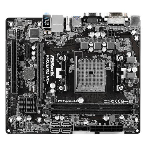 Placa Asrock Fm2a88m-Hd+ R3.0 Fm2+ 2ddr3 Hdmi Matx | Quonty.com | 90-MXB130-A0UAYZ