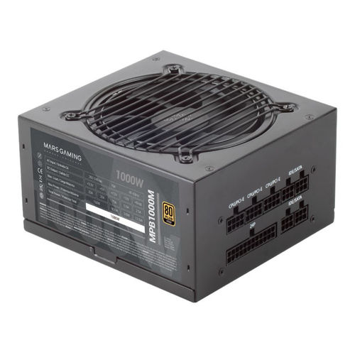 Fuente Alimentacion 1000w Mars Gaming 80+Gold Atx Modular | Quonty.com | MPB1000M