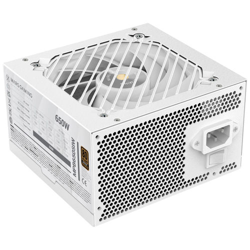 Fuente Alimentacion 650w Mars Gaming Pfc-Activo 80+Bronze 12cm Atx Blanca | Quonty.com | MPB650SIW
