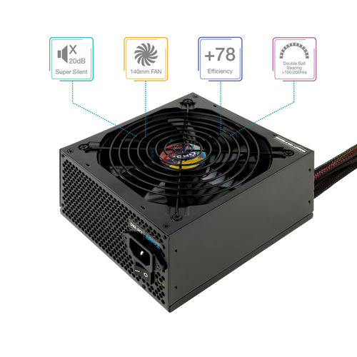 Fuente Alimentacion 750w Tooq Pfc-Activo 5sata 14cm Atx | Quonty.com | TQAPOLO-750SP