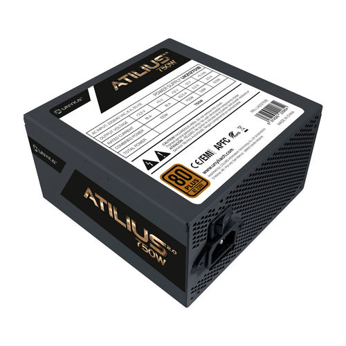 Fuente Alimentacion 750w Unyka Atilus 2.0 80+ Bronze 12cm Atx | Quonty.com | UK212701