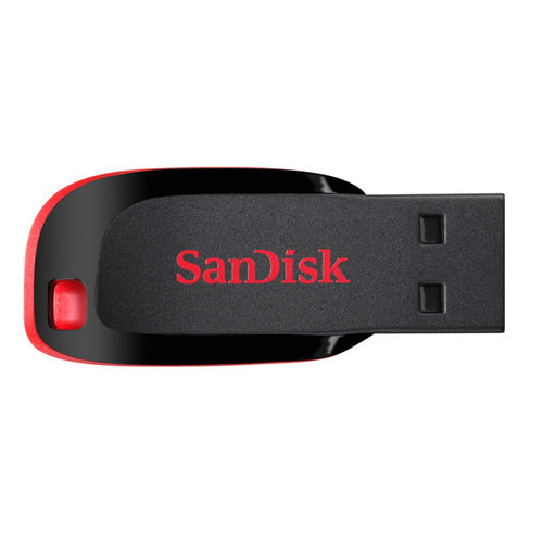 Pendrive 16gb Usb2.0 Sandisk Cruzer Negro, Rojo | Quonty.com | SDCZ50-016G-B35