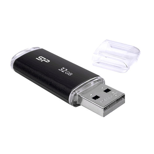 Pendrive U02 Lápiz Usb 2.0 Sp 32gb Negro | Quonty.com | SP032GBUF2U02V1K