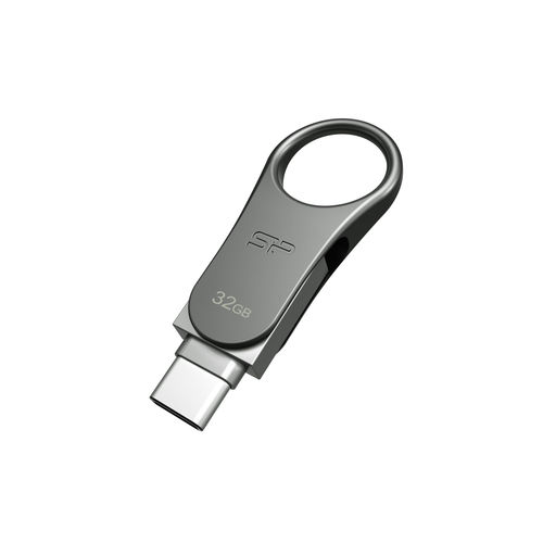 Silicon Power C80 Pendrive Usb 3.1 32gb Type-C Otg Metálico | Quonty.com | SP032GBUC3C80V1S