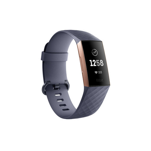 Pulsera Cuantificadora Fitbit Charge 3 Bt Oro Rosa-Gris | Quonty.com | CHARGE3 ORO RS G