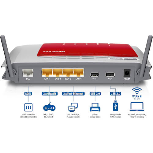 Router Wifi Fritz! Box 3272 N 450 450mbit/S | Quonty.com | 20002619