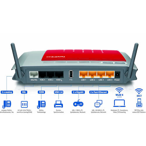 Router Wifi Fritz! Box 7272 N 450 450mbit/S | Quonty.com | 20002639