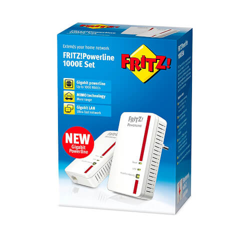 Powerline Fritz! 1000e Pack 2 Uds Hasta 1200 Mbit/S | Quonty.com | 20002708