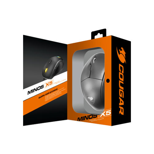 Cougar Ratón Gaming Óptico Rgb Minos X5 12000dpi | Quonty.com | 3MMX5WOB.0001