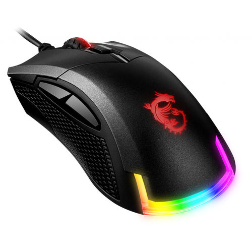 Raton Msi Gaming Clutch Gm50 Optico 7200dpi Usb Led-Rgb | Quonty.com | S12-0400C60-PA3