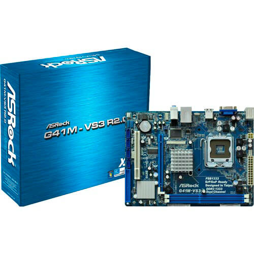 Placa Asrock G41m-Vs3 R.2.0 Intel775 2ddr3 Vga Sata2 Usb2.0 | Quonty.com | 90-MXGI40-A0UAYZ