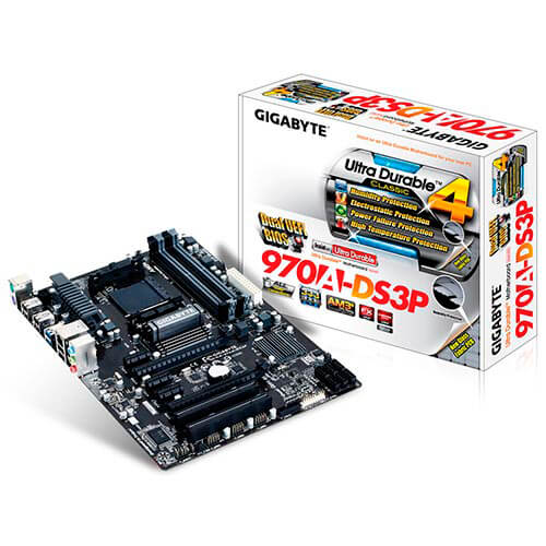 Placa Gigabyte 970a-Ds3p Amd Am3+ 4ddr3 Usb3.0 Sata3 Atx | Quonty.com | GA-970A-DS3P