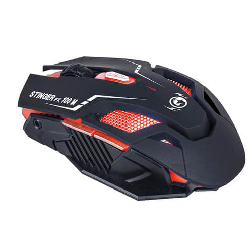 Raton Woxter Stinger Fx100m Gaming Optico 1600-4000dpi Usb | Quonty.com | GM26-006