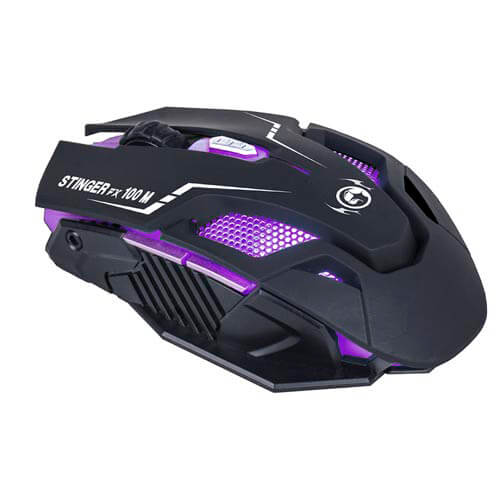 Raton Woxter Stinger Fx100m Gaming Optico 1600-4000dpi Usb | Quonty.com | GM26-006