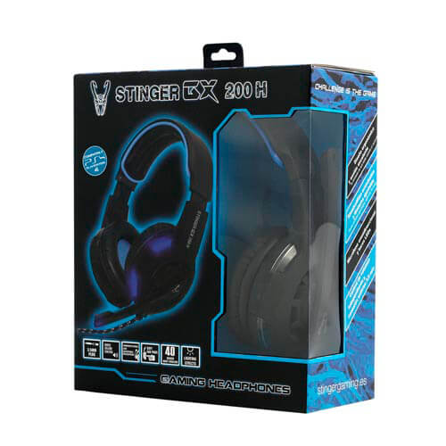 Auriculares C/Microfono Woxter Gaming Stinger Gx200h Azul | Quonty.com | GM26-012