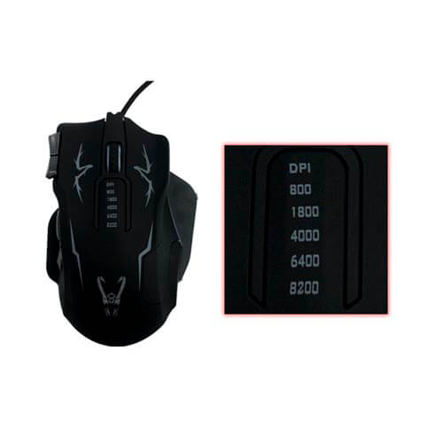 Raton Woxter Stinger Rx1000m Gaming Optico 800-8200dpi Usb | Quonty.com | GM26-017