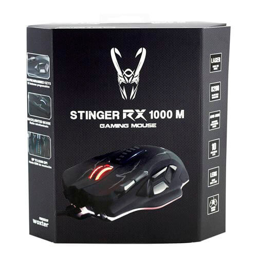 Raton Woxter Stinger Rx1000m Gaming Optico 800-8200dpi Usb | Quonty.com | GM26-017