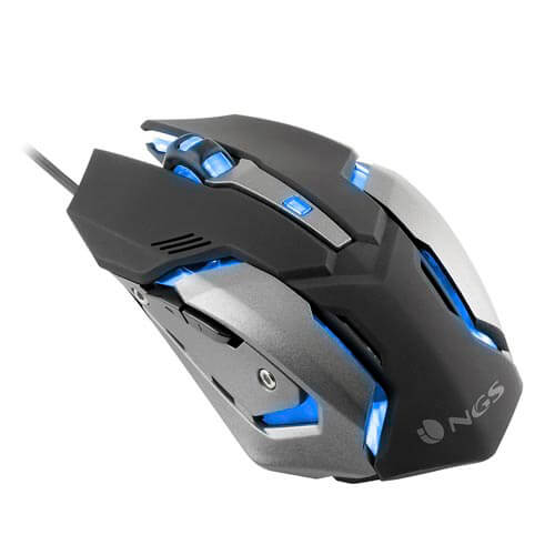 Raton Ngs Gmx-100 Gaming Optico 2400dpi Usb Negro Led | Quonty.com | GMX-100