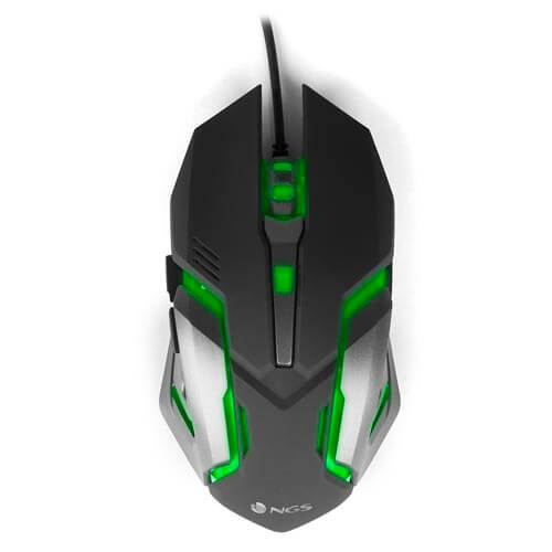 Raton Ngs Gmx-100 Gaming Optico 2400dpi Usb Negro Led | Quonty.com | GMX-100