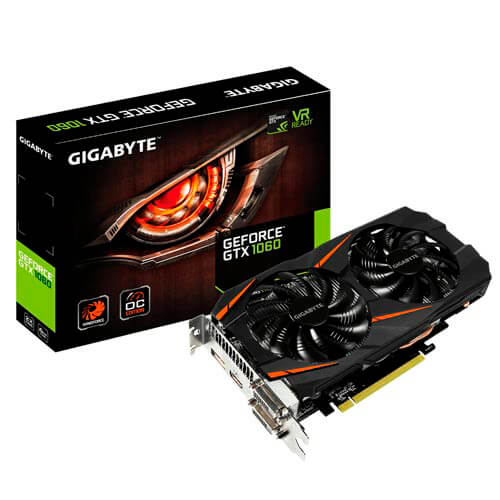 Gigabyte Gv-N1060wf2oc-6gd 6gb Gddr5 Hdmi Pcie3.0 | Quonty.com | GV-N1060WF2OC-6GD