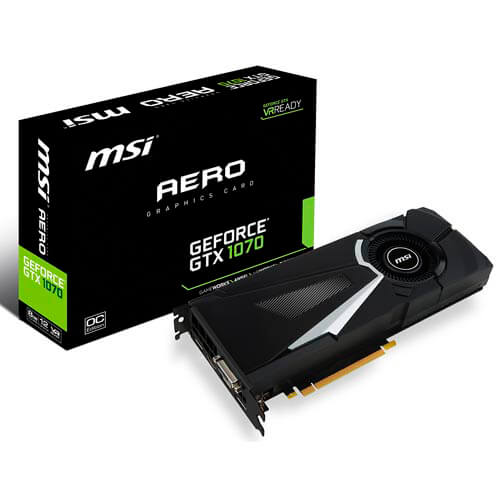 Msi Gtx1070 Aero 8g Oc 8gb Gddr5 Pcie3.0 | Quonty.com | 912-V330-011