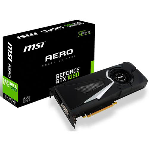 Msi Gtx1080 Aero 8g Oc 8gb Gddr5x Pcie3.0 | Quonty.com | 912-V336-015