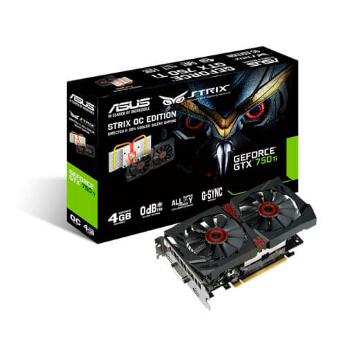 Asus Strix-Gtx750ti-Dc2oc-4gd5 4gb Gddr5 Pcie3.0 | Quonty.com | 90YV07L0-M0NA00