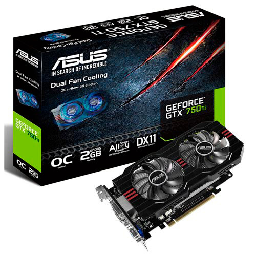 Asus Gtx750ti-Oc-2gd5 2gb Gddr5 Pcie3.0 | Quonty.com | 90YV05J0-M0NA00