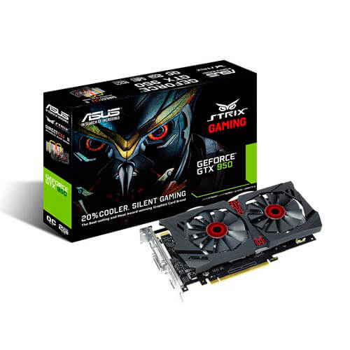 Asus Strix-Gtx950-Dc2-2gd5-Gaming 2gb Gddr5 Pcie3.0 | Quonty.com | 90YV08V1-M0NA00