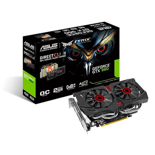 Asus Strix-Gtx960-Dc2oc-2gd5 2gb Gddr5 Pcie3.0 | Quonty.com | 90YV07N0-M0NA00