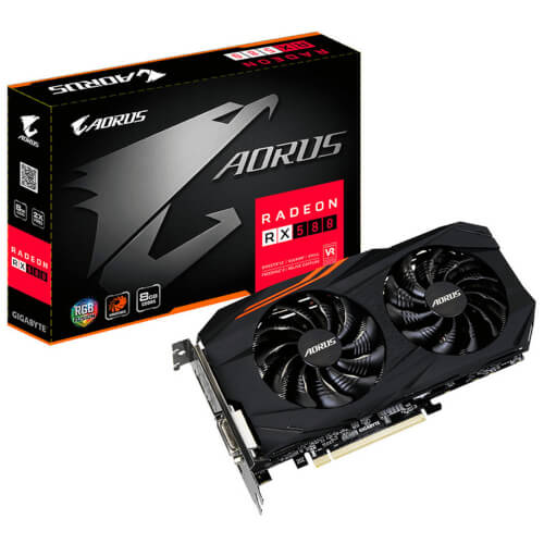Tarjeta Grafica Gigabyte Gv-Rx580 Aorus-8gd 8gb Gddr5 | Quonty.com | GV-RX580AORUS-8GD