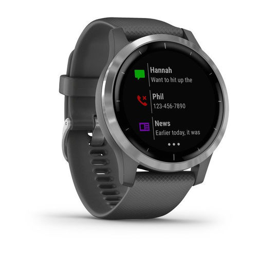 Reloj Deportivo Con Gps Garmin Vivoactive 4 Gris Plateado | Quonty.com | 010-02174-02