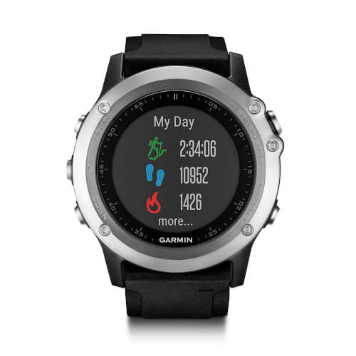 Reloj Inteligente Garmin Fénix 3 Hr Plata Negro Gps | Quonty.com | 010-01338-77
