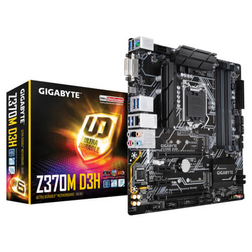 Placa Base Gigabyte Z370m D3h - Para Intel Core 8th Gen | Quonty.com | GA-Z370M-D3H