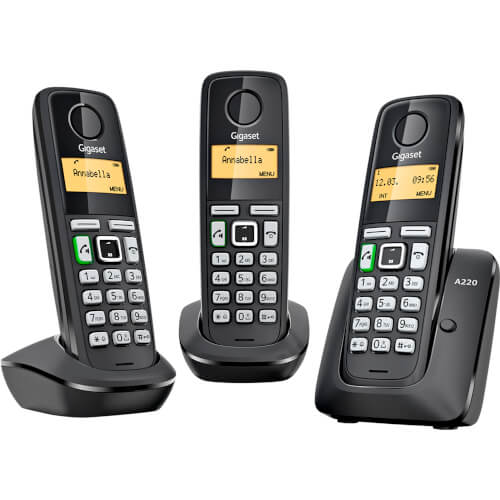 Gigaset A220 Pack Trio | Quonty.com | A220 TRIO