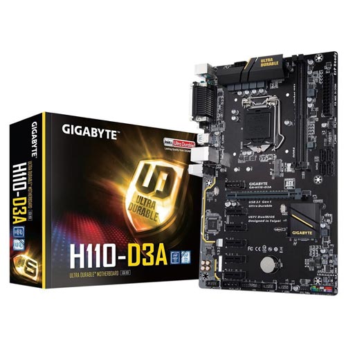 Placa Gigabyte H110-D3a Intel1151 Ddr4 Pcx3.0 Atx | Quonty.com | GA-H110-D3A