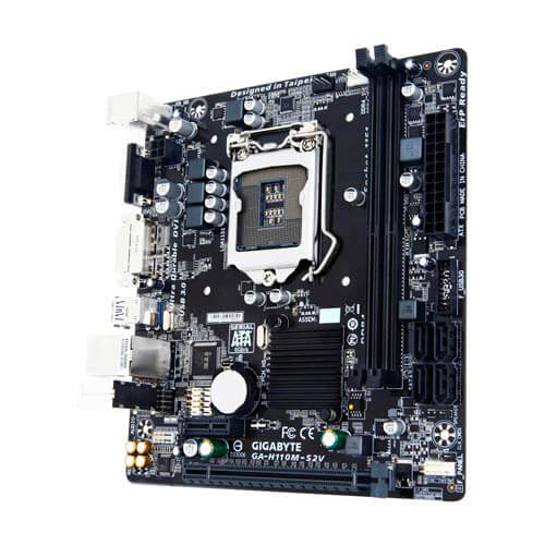 Placa Gigabyte H110m-S2v Intel1151 Ddr4 Dvi Pcie3.0 Sata3 | Quonty.com | GA-H110M-S2V