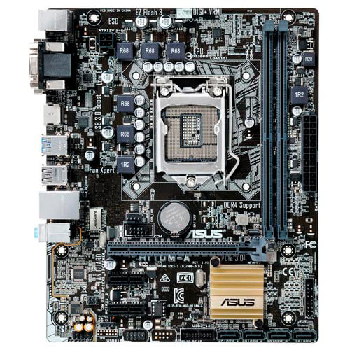 Placa Asus H110m-A Intel1151 2ddr4 Hdmi Pcx3.0 Sata3 Usb3.0 | Quonty.com | 90MB0P30-M0EAY0