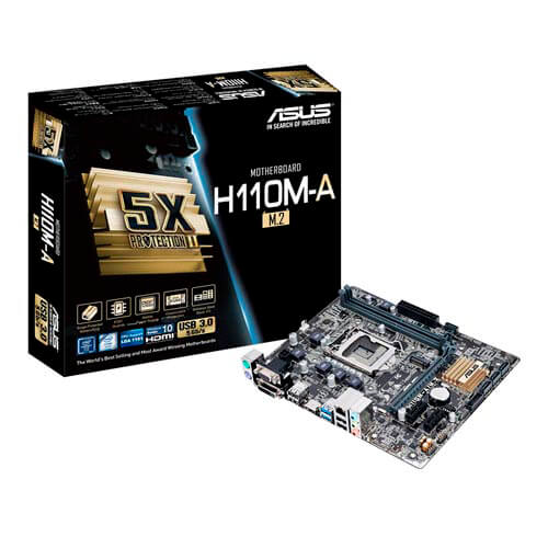 Placa Asus H110m-A/M.2 Intel1151 2ddr4 Hdmi Pcx3.0 4sata3 | Quonty.com | 90MB0R60-M0EAY0