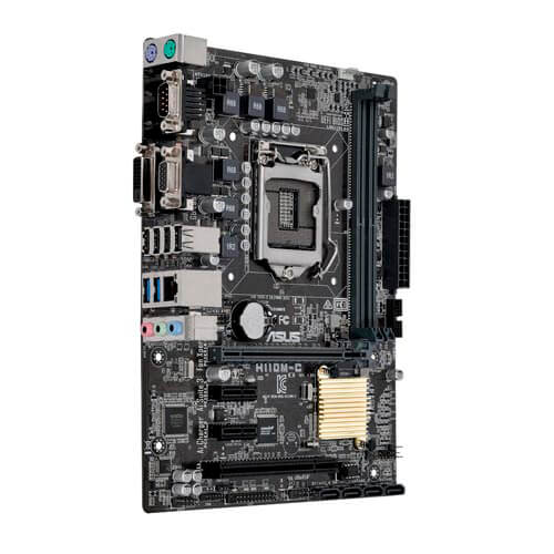 Placa Asus H110m-C Intel1151 2ddr4 Dvi-D Serie Pcx3.0 Sata3 | Quonty.com | 90MB0NY0-M0EAY0