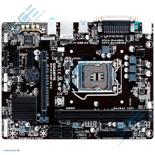 Placa Gigabyte H110m-Ds2 Intel1151 2ddr4 Vga Pcie3.0 4sata3 | Quonty.com | GA-H110M-DS2