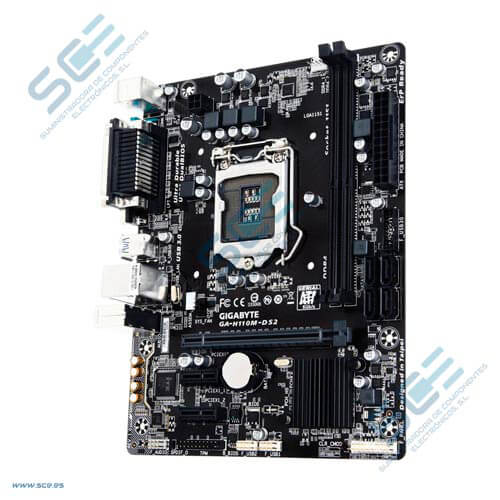 Placa Gigabyte H110m-Ds2 Intel1151 2ddr4 Vga Pcie3.0 4sata3 | Quonty.com | GA-H110M-DS2