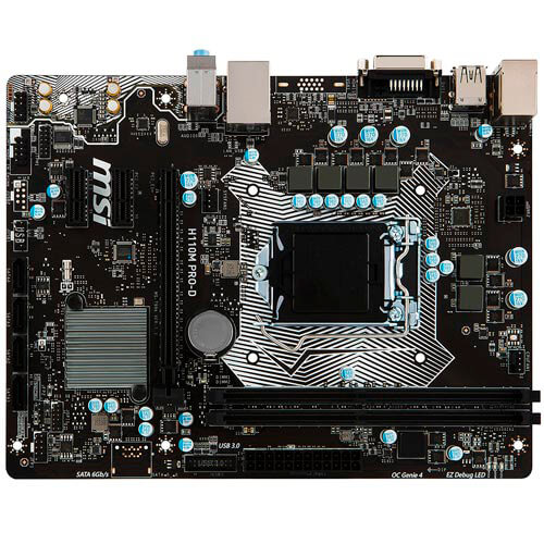 Placa Msi H110m Pro-D Intel1151 2ddr4 Dvi Pcx3.0 Sata3 | Quonty.com | H110M PRO-D