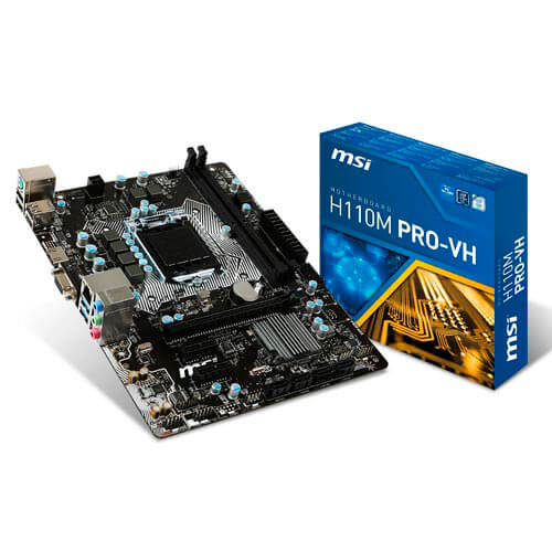 Placa Msi H110m Pro-Vh Intel1151 2ddr4 Hdmi Pcx3.0 Sata3 | Quonty.com | 911-7996-008