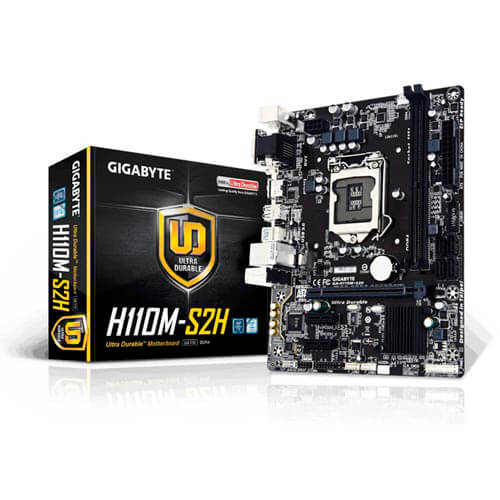 Placa Gigabyte H110m-S2h Intel1151 2ddr3 Hdmi Usb3.0 Sata3 | Quonty.com | GA-H110M-S2H