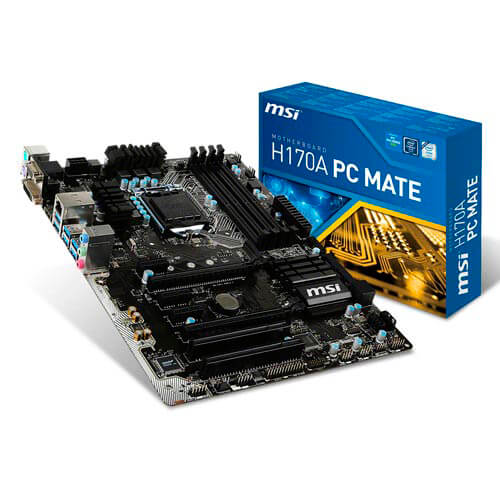 Placa Msi H170a Pc Mate Intel1151 4ddr4 Hdmi Pcx3.0 Sata3 | Quonty.com | H170A PC MATE