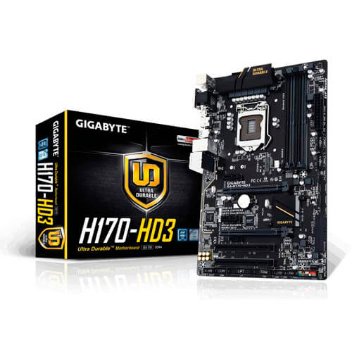 Placa Gigabyte H170-Hd3 Intel1151 4ddr4 Hdmi Pcx3.0 6sata3 | Quonty.com | GA-H170-HD3