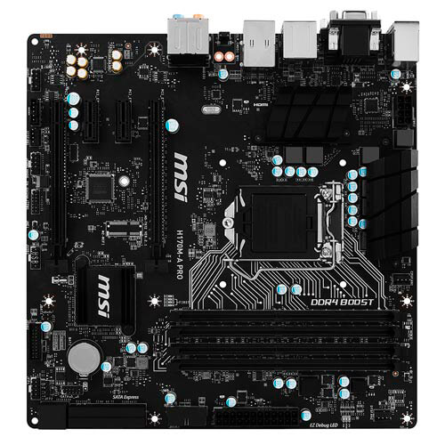 Placa Msi H170m-A Pro Intel1151 4ddr4 Hdmi Pcx3.0 Sata3 | Quonty.com | 911-7972-013