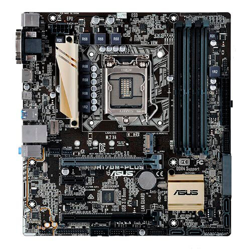 Placa Asus H170m-Plus Intel1151 4ddr4 Hdmi Pcx3.0 Sata3 | Quonty.com | 90MB0MT0-M0EAY0