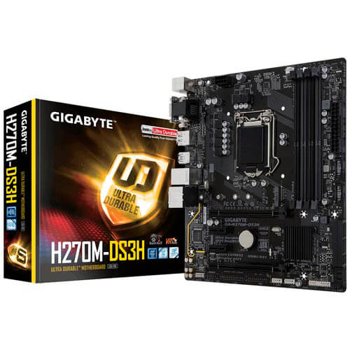 Placa Gigabyte H270m-Ds3h Intel1151 Ddr4 Hdmi Pcie3.0 | Quonty.com | GA-H270M-DS3H